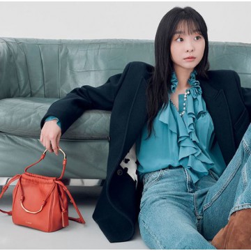 JOY GRYSON - MERCIER BUCKET SMALL BAG (RED ADMIRAL)